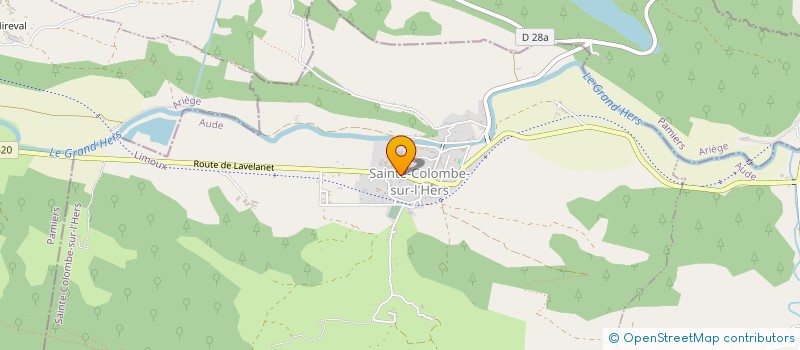 localisation de l'entreprise OMEGA'WATT  SAINTE-COLOMBE-SUR-L'HERS