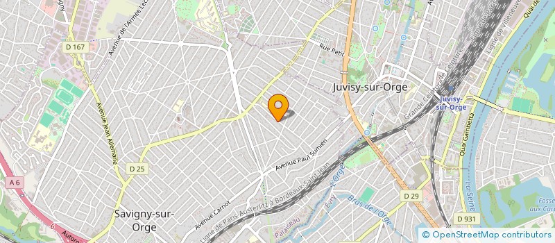 localisation de l'entreprise OMEGAD à SAVIGNY-SUR-ORGE