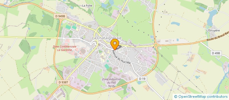 localisation de l'entreprise OMEGAH à LA CHATAIGNERAIE