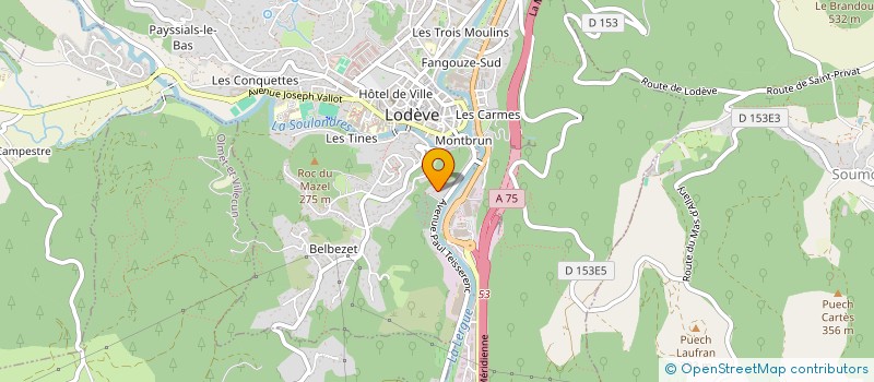 localisation de l'entreprise OMEGAIRSOFT34 à LODEVE
