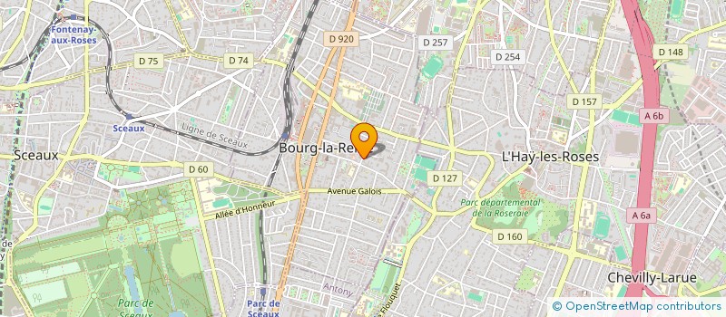 localisation de l'entreprise OMEGAMES à BOURG-LA-REINE