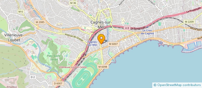 localisation de l'entreprise OMEGAMMA à CAGNES-SUR-MER