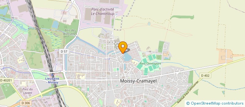 localisation de l'entreprise OMEGATEL à MOISSY-CRAMAYEL