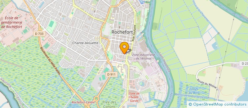 localisation de l'entreprise OMEGAVIDEO à ROCHEFORT