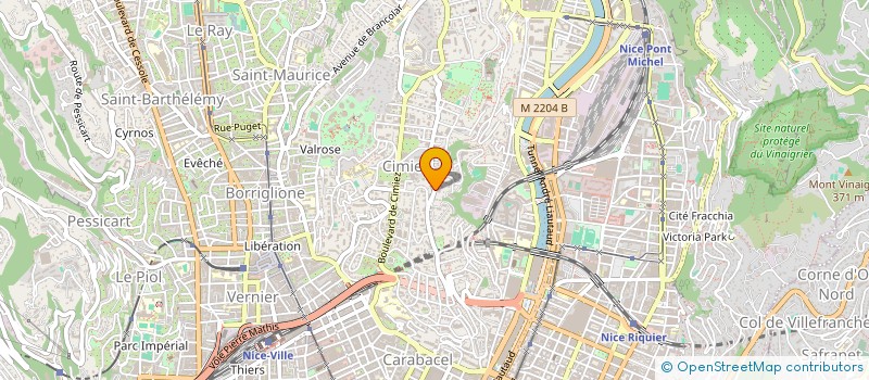 localisation de l'entreprise OMEGINVEST  NICE