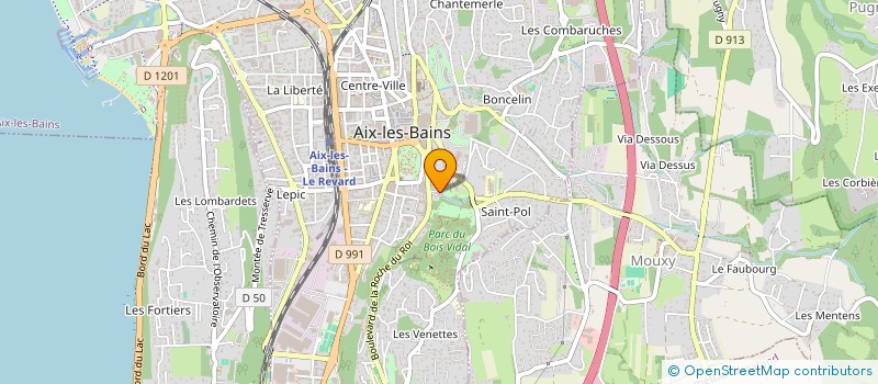 localisation de l'entreprise OMEGREEN à AIX-LES-BAINS