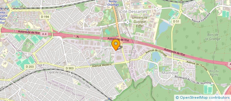 localisation de l'entreprise OMEIDE  NOISY-LE-GRAND