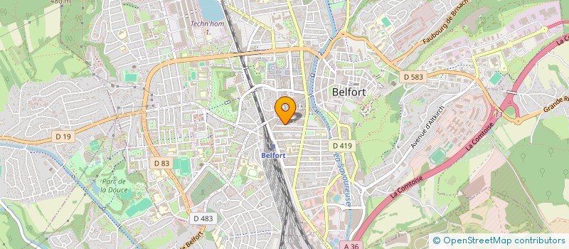 localisation de l'entreprise OMEIFRA MULHOUSE à BELFORT