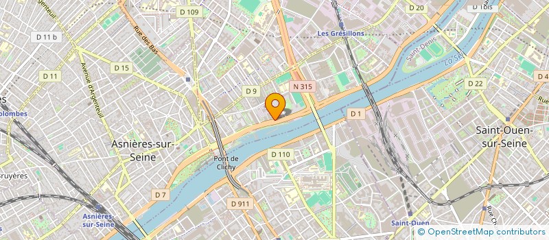 localisation de l'entreprise OMELIO à ASNIERES-SUR-SEINE