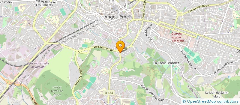 localisation de l'entreprise OMEN FILMS à ANGOULEME