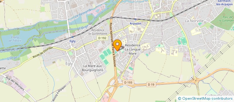 localisation de l'entreprise OMER  EGLY