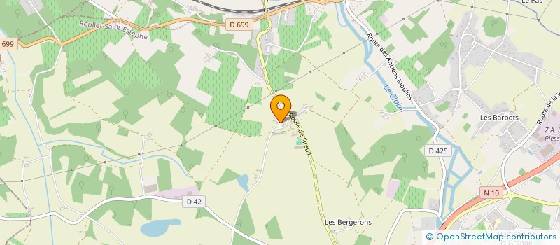 localisation de l'entreprise OMERAU à ROULLET-SAINT-ESTEPHE