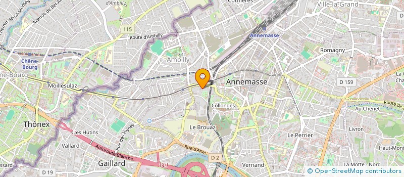localisation de l'entreprise OMERI à ANNEMASSE