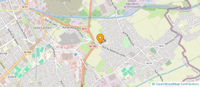 localisation de l'entreprise OMERTA  LEERS