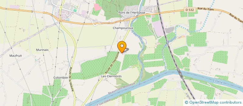 localisation de l'entreprise OMEVIA  BEAUMONT-MONTEUX