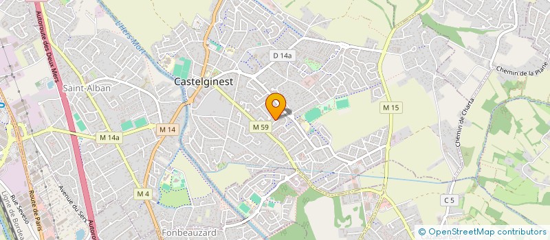 localisation de l'entreprise OMEYADE  CASTELGINEST