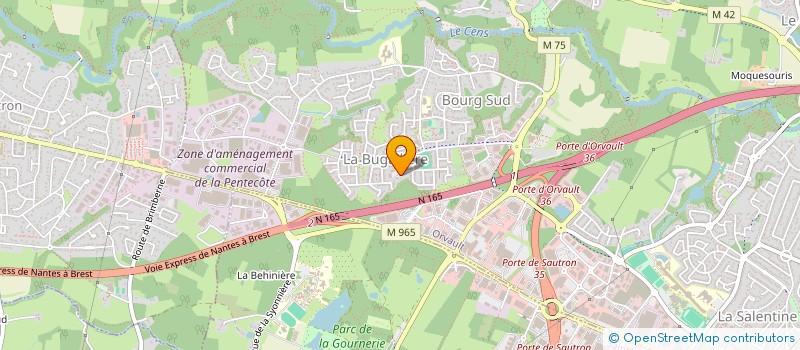 localisation de l'entreprise OMF ORVAULT MUSCULATION FORME à ORVAULT