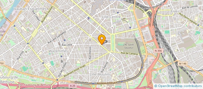 localisation de l'entreprise OMFT  LILLE