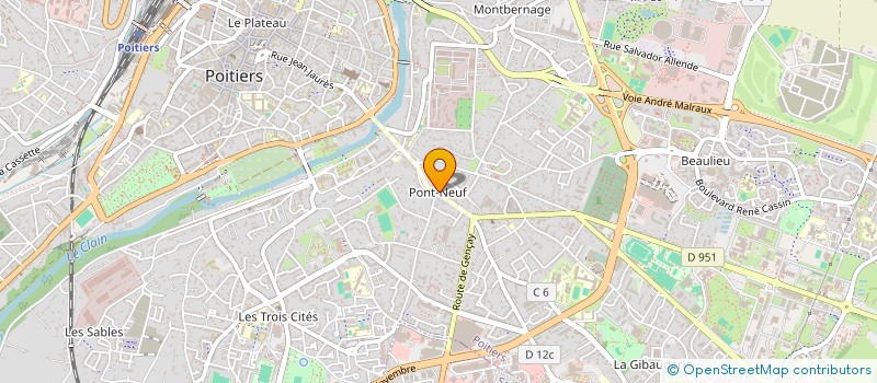 localisation de l'entreprise OMG à POITIERS