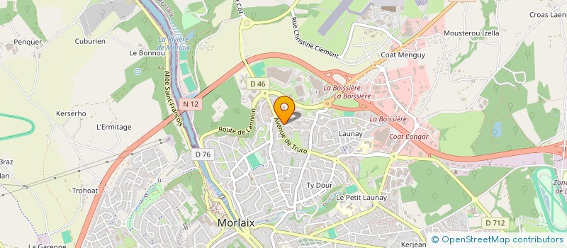 localisation de l'entreprise OMGA BREIZHBERRY à MORLAIX