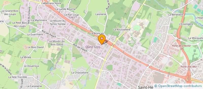 localisation de l'entreprise OMH DEVELOPPEMENT à SAINT-HERBLAIN