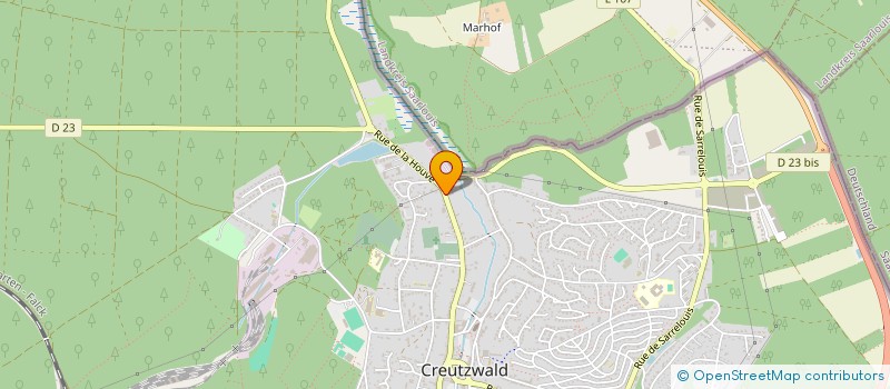 localisation de l'entreprise OMI  CREUTZWALD