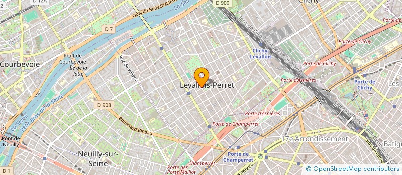localisation de l'entreprise OMI'C à LEVALLOIS-PERRET