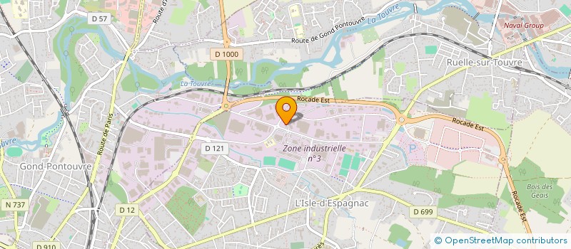 localisation de l'entreprise OMIA  DEVELOPPEMENT  L'ISLE-D'ESPAGNAC