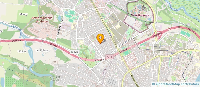 localisation de l'entreprise OMICRON à AVRILLE