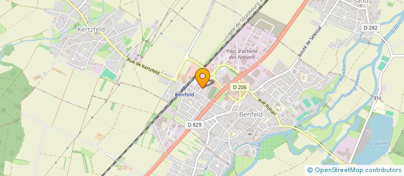 localisation de l'entreprise OMICRON  BENFELD