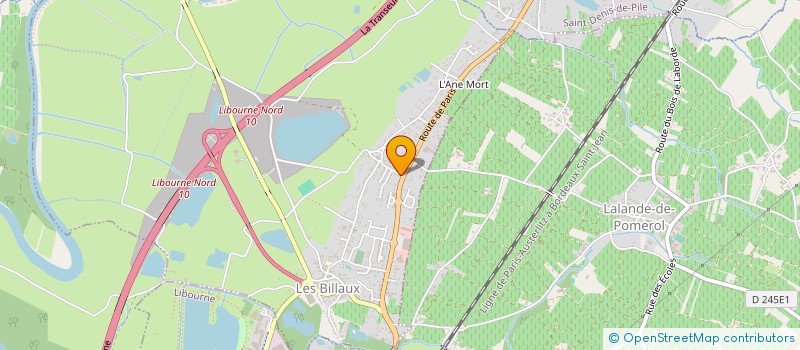 localisation de l'entreprise OMICRON SERVICES   LES BILLAUX