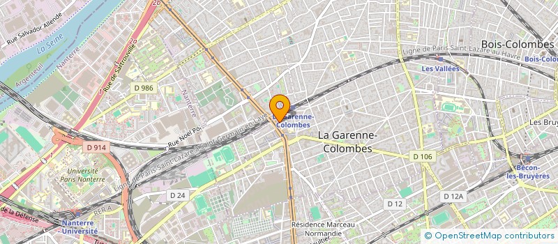 localisation de l'entreprise OMICRONE ACADEMY à LA GARENNE-COLOMBES
