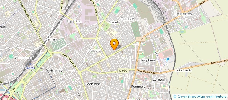 localisation de l'entreprise OMIKRON FRANCE à REIMS