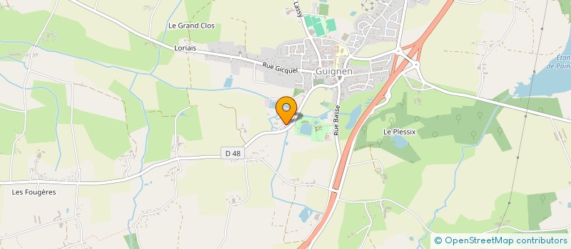 localisation de l'entreprise OMILECS  GUIGNEN