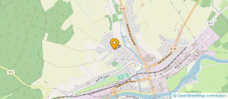 localisation de l'entreprise OMILEO à ARC-LES-GRAY