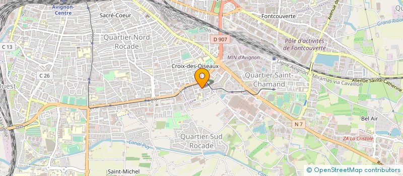 localisation de l'entreprise OMILLECOULEURS à AVIGNON