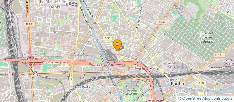 localisation de l'entreprise OMINI à AUBERVILLIERS