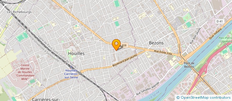 localisation de l'entreprise OMIO VOYAGES  HOUILLES