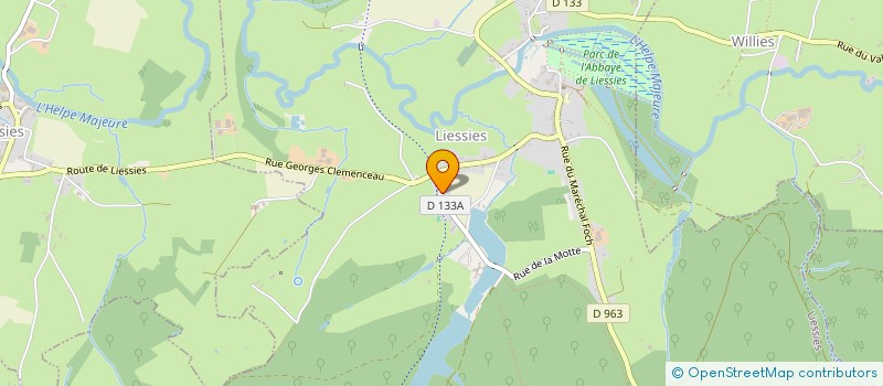 localisation de l'entreprise OML IMMOBILIER  LIESSIES