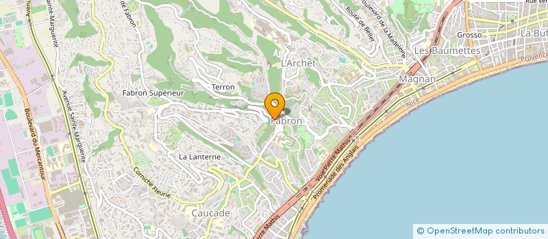 localisation de l'entreprise OMLIGHT  NICE