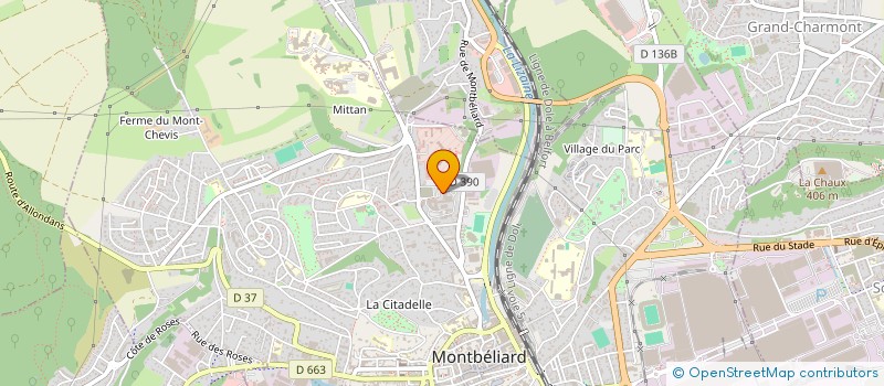 localisation de l'entreprise OMM  MONTBELIARD