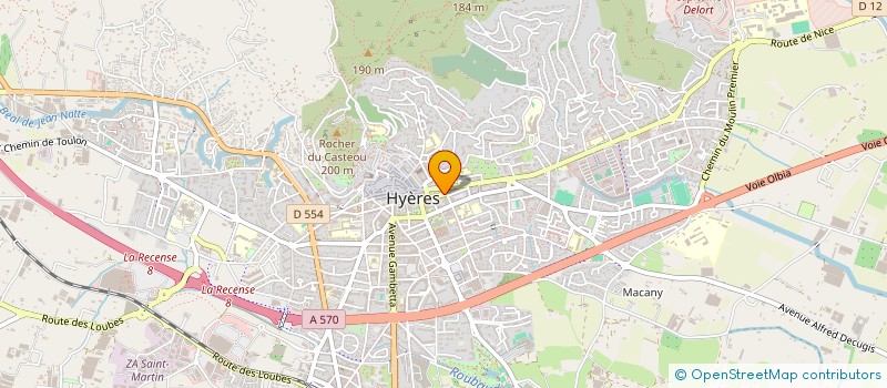 localisation de l'entreprise OMM AGRICOLE  HYERES