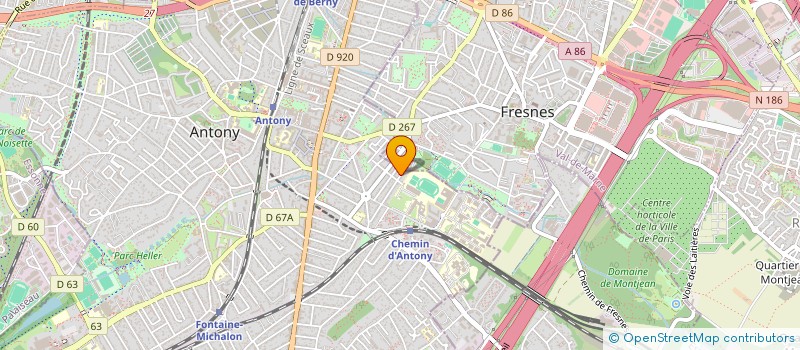 localisation de l'entreprise OMMA à ANTONY