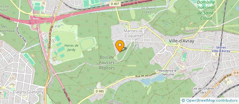 localisation de l'entreprise OMMAGE CAPITAL  MARNES-LA-COQUETTE