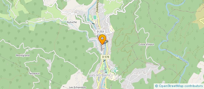 localisation de l'entreprise OMMATE  VALS-LES-BAINS