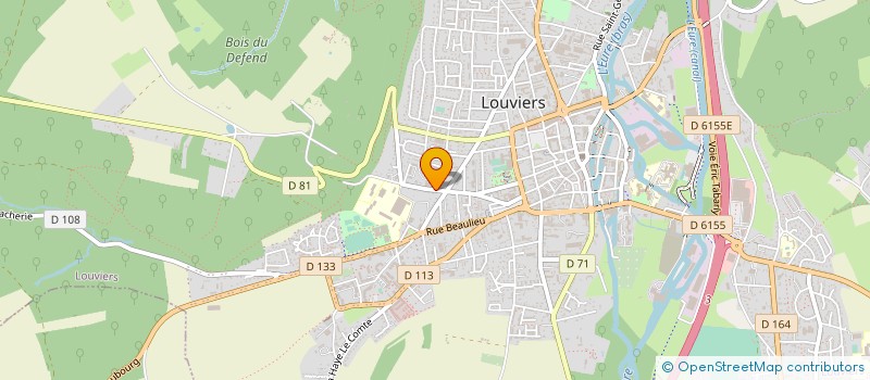 localisation de l'entreprise OMMEN à LOUVIERS