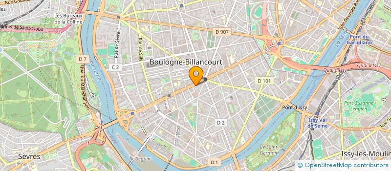 localisation de l'entreprise OMMI INVEST à BOULOGNE-BILLANCOURT