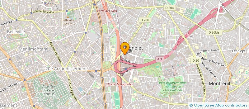 localisation de l'entreprise OMNAM FRANCE à BAGNOLET