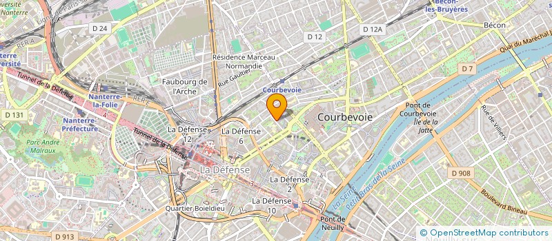 localisation de l'entreprise OMNEDISTRIBUTION à COURBEVOIE