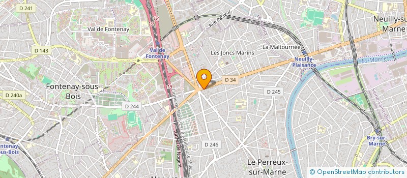 localisation de l'entreprise OMNI BAT  LE PERREUX-SUR-MARNE